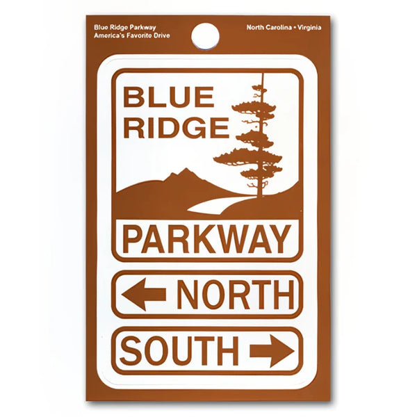 Blue Ridge Parkway North South Sticker – Virtual Blue Ridge Bookstore