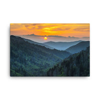 Blue Ridge Mountains Sunset Canvas Print