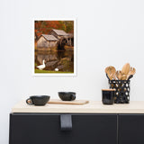 Mabry Mill in Autumn Poster