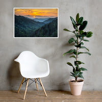 Blue Ridge Mountains Sunset Poster