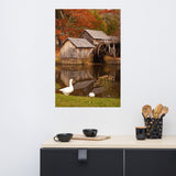 Mabry Mill in Autumn Poster