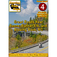 Motorcycle Ride Maps: The Blue Ridge Parkway Series (6 Map Pack)