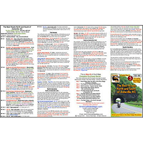 Map #5 -- The Best Rides North and South of Asheville, NC – Virtual ...