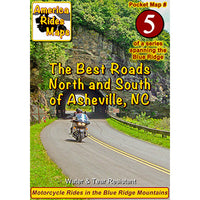 Motorcycle Ride Maps: The Blue Ridge Parkway Series (6 Map Pack)