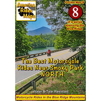 Map #8 -- The Best Motorcycle Rides NORTH of Great Smoky Mountains National Park