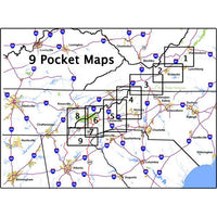 Motorcycle Ride Maps: The Southern Appalachian Series (9 Map Pack)