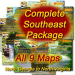 Motorcycle Ride Maps: The Southern Appalachian Series (9 Map Pack)