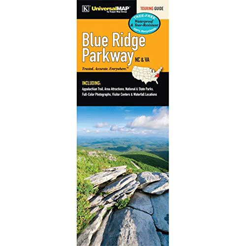 Blue Ridge Parkway Waterproof Tour Map