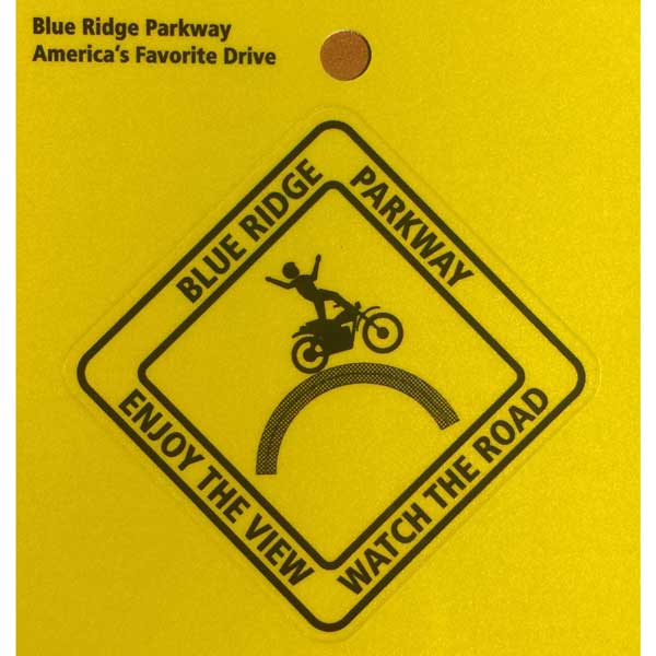 Blue Ridge Parkway Motorcycle Safety Sticker