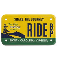 Blue Ridge Parkway "RIDE" License Plate
