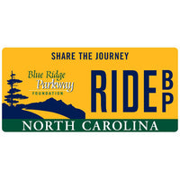 Blue Ridge Parkway "RIDE" License Plate